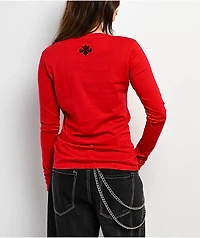Affliction Dark Attack Red Long Sleeve T-Shirt