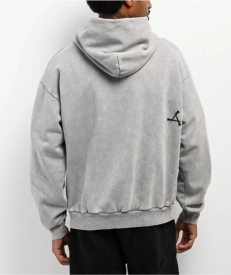 Affliction Deadly Grey Wash Hoodie