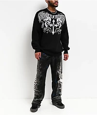 Affliction Death Eyes Black Plush Lounge Pants