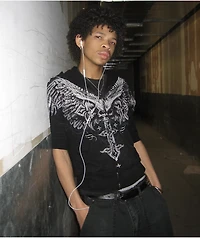 Affliction Death Eyes Black Zip Hoodie