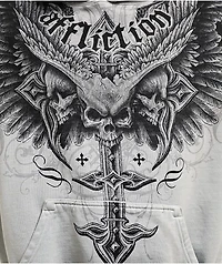 Affliction Death Eyes Grey Hoodie