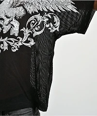 Affliction Death Trial Black Mesh Jersey