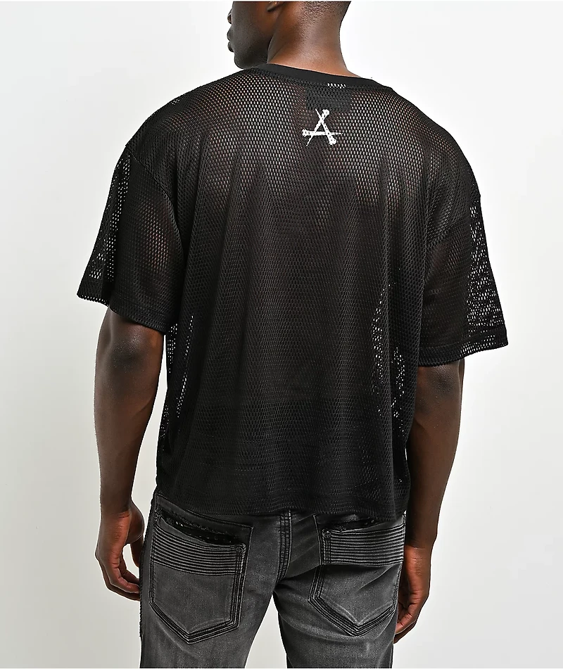 Affliction Death Trial Black Mesh Jersey