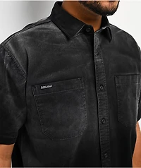 Affliction Death's Reflection Washed Black Button Up Shirt