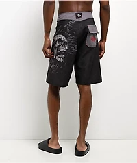 Affliction Decimation Black Board Shorts