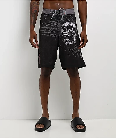Affliction Decimation Black Board Shorts