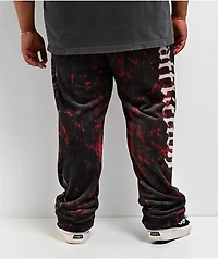 Affliction Decimation Black Plush Lounge Pants