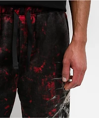 Affliction Decimation Black Plush Lounge Pants