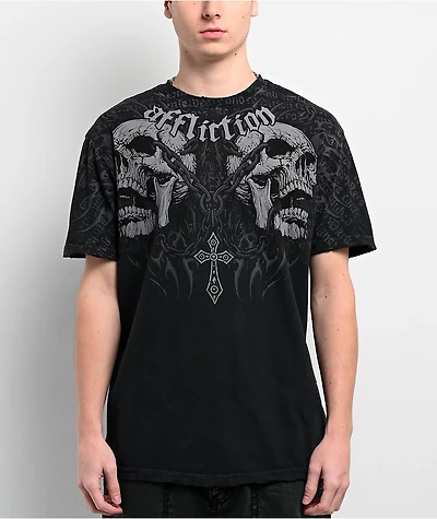 Affliction Decimation Black T-Shirt