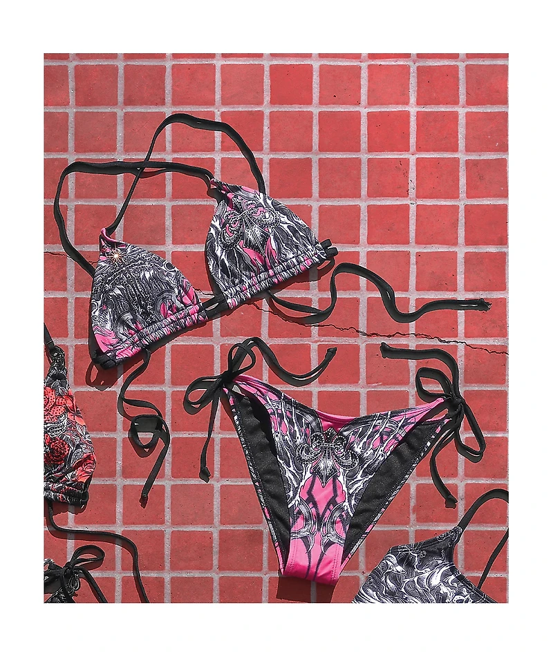 Affliction Desperate Saint Black Bikini Bottom