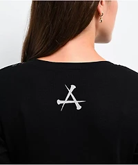 Affliction Detail Black Thermal Long Sleeve T-Shirt