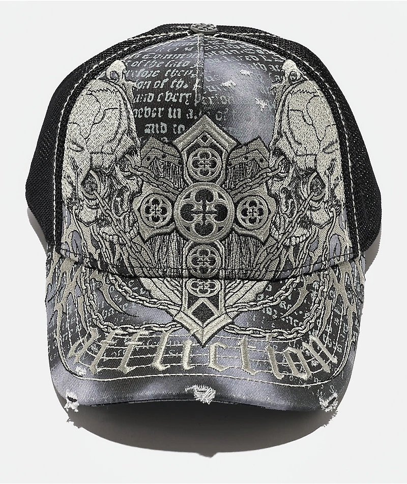 Affliction Dominion Black Trucker Hat