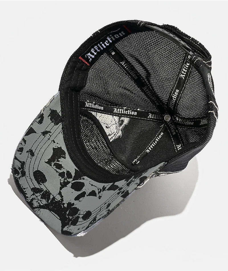 Affliction Dominion Black Trucker Hat