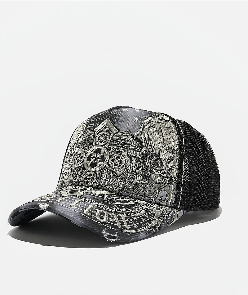 Affliction Dominion Black Trucker Hat