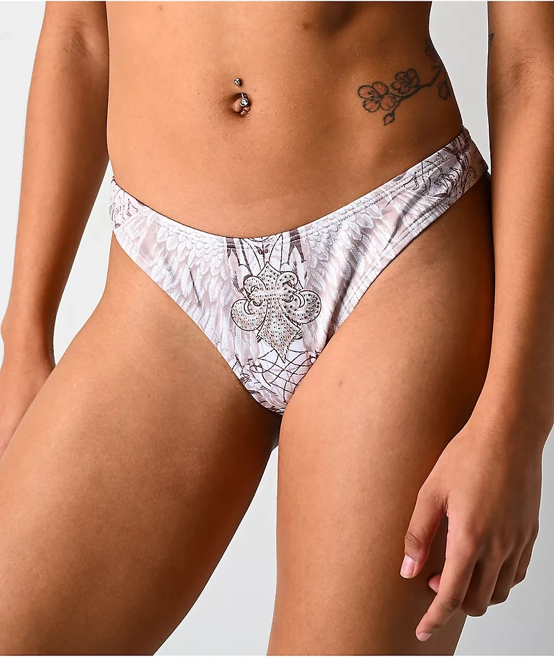 Affliction Elusive Phase White Bikini Bottom