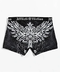 Affliction Empower Black & White Boyshort Underwear