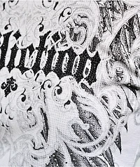 Affliction Estellerly White Thermal Long Sleeve T-Shirt