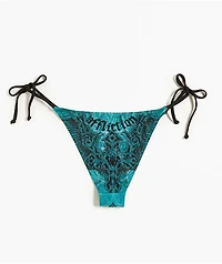 Affliction Eternal Throne Blue High Leg Bikini Bottom