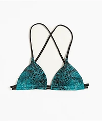 Affliction Eternal Throne Blue Triangle Bikini Top