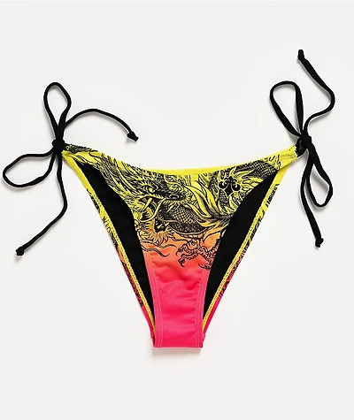 Affliction Flaming Dragon Gradient Bikini Bottom