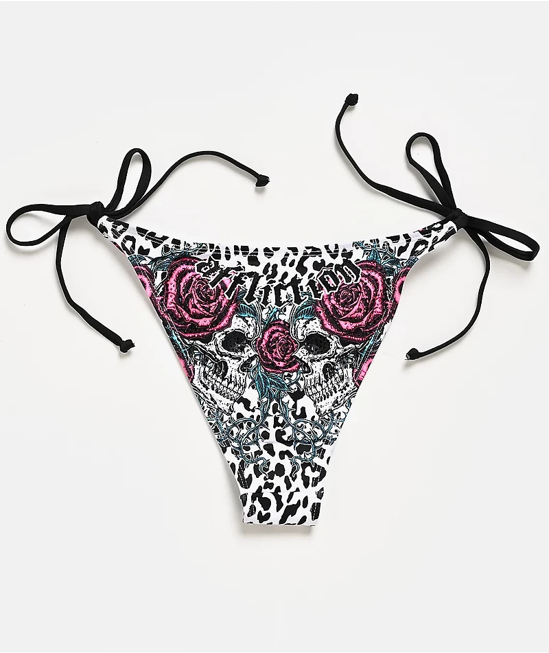 Affliction Forgotten White Bikini Bottom