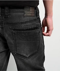 Affliction Gage Alchemy Black Wash Straight Leg Jeans