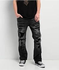Affliction Gage Alchemy Black Wash Straight Leg Jeans