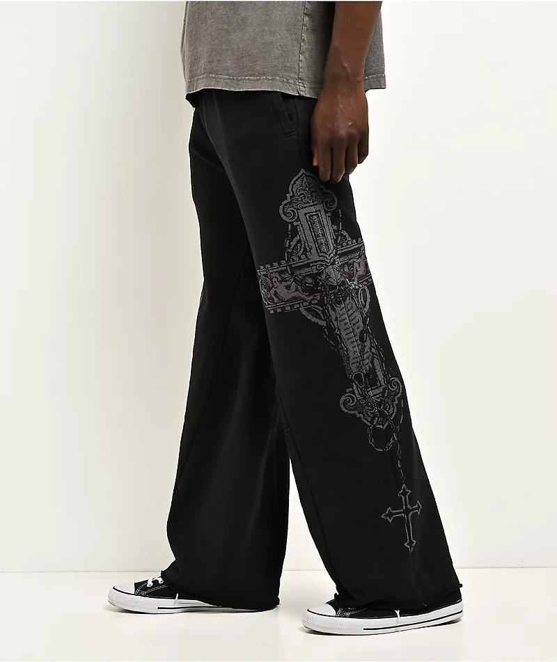 Affliction Gate Black Sweatpants