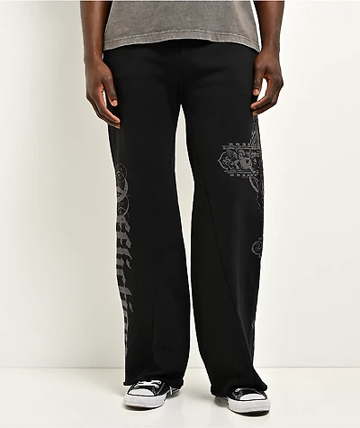 Affliction Gate Black Sweatpants