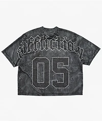 Affliction Ghost Fever Black Crop Jersey