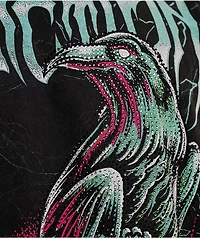 Affliction Ghost Image Black Wash Boxy T-Shirt