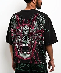 Affliction Ghost Image Black Wash Boxy T-Shirt