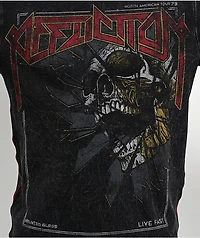 Affliction Haunted Glass Black Wash Long Sleeve Thermal T-Shirt