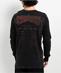 Affliction Haunted Glass Black Wash Long Sleeve Thermal T-Shirt