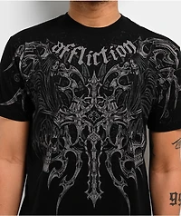 Affliction Haunted Passage Reflective Black T-Shirt