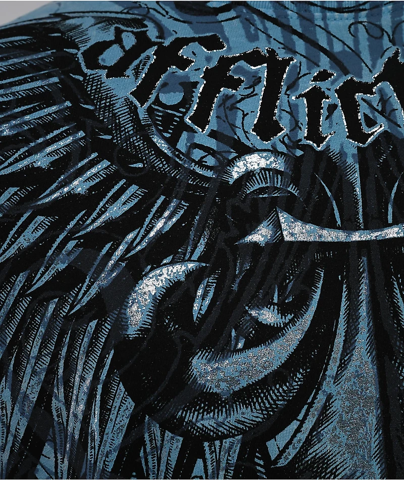 Affliction Ice Blade Blue T-Shirt