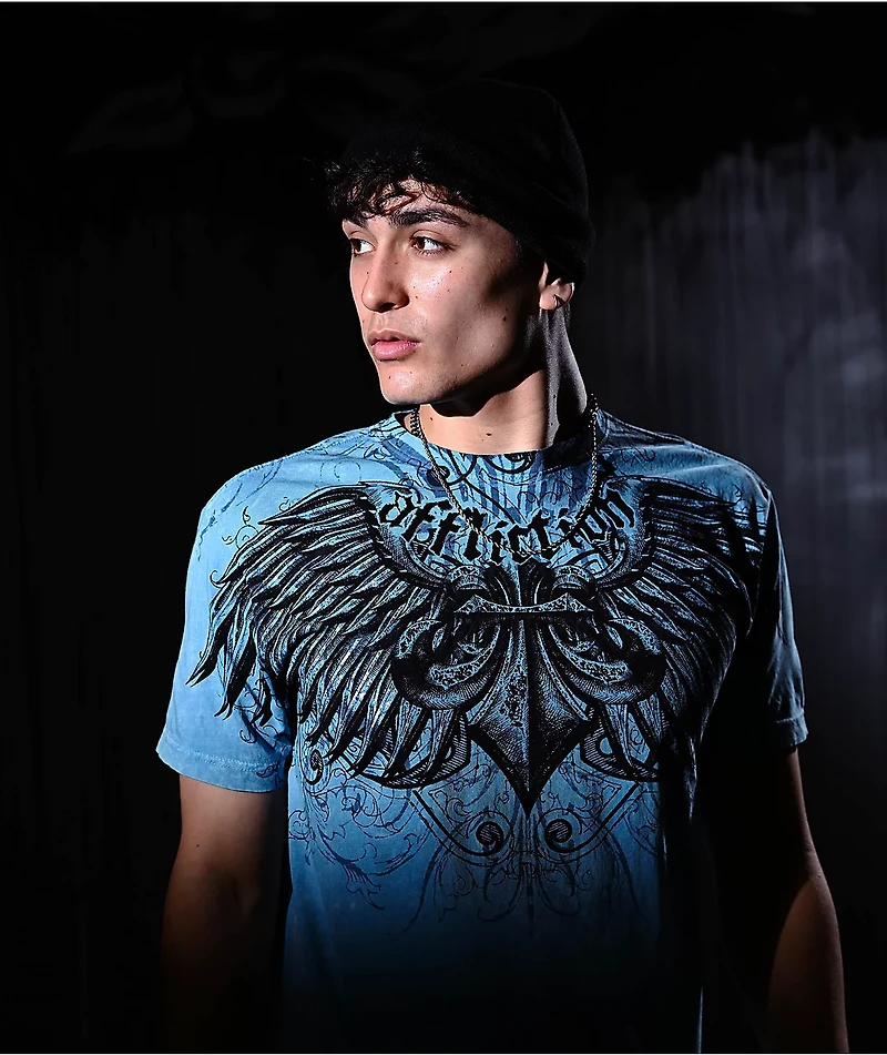 Affliction Ice Blade Blue T-Shirt