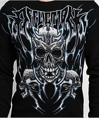 Affliction Ice Inferno Black Thermal Long Sleeve T-Shirt