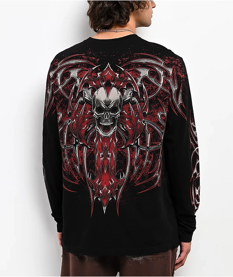 Affliction Immortal Empire Lava Black Wash T-Shirt