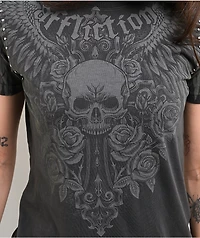 Affliction Indifference Black Wash T-Shirt