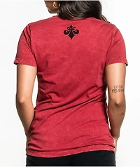 Affliction Indifference Red Wash T-Shirt