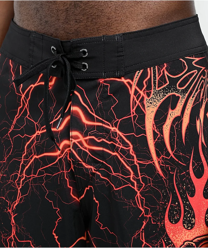 Affliction Infernal Nightmare Black Board Shorts