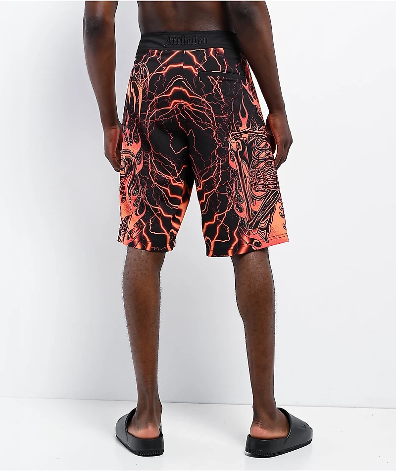 Affliction Infernal Nightmare Black Board Shorts