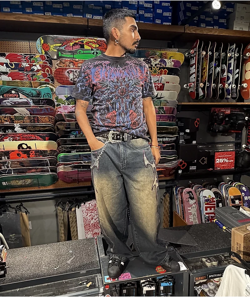 Affliction Infernal Savagery Black Wash T-Shirt