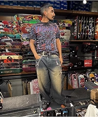 Affliction Infernal Savagery Black Wash T-Shirt