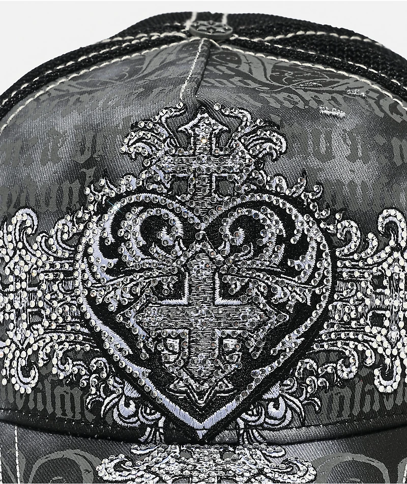Affliction Ink Black Trucker Hat