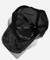 Affliction Ink Black Trucker Hat