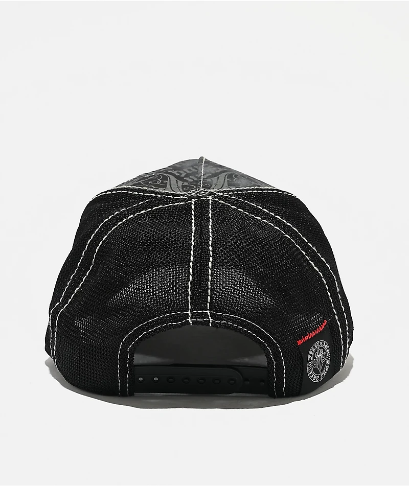 Affliction Ink Black Trucker Hat