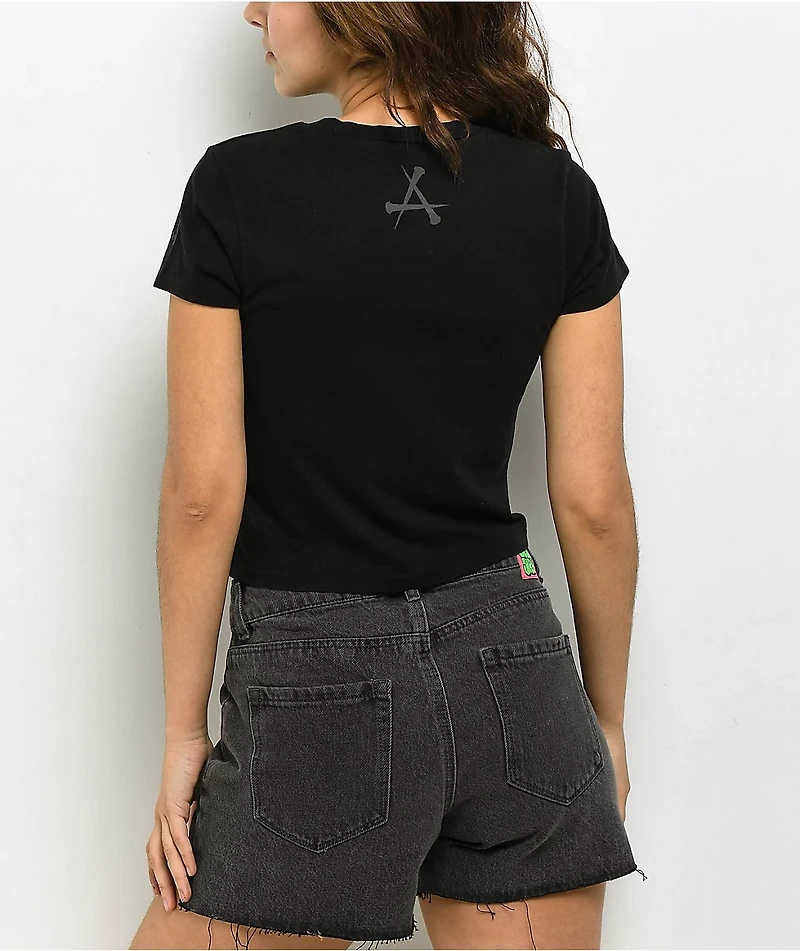 Affliction Inner Abyss Black Crop T-Shirt
