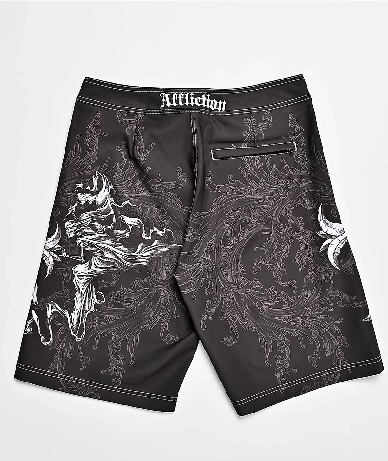 Affliction Jump Black Board Shorts